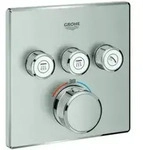 Grohe Fertigset Grohtherm Smartcontrol superst., eck, UP-THM, 3 Absperrventile