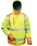 Warnschutzsoftshelljacke Rickmer Gr.L gelb/orange FELDTMANN