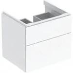 Geberit Waschtischunterschrank Xeno2 58x53x46,2cm, hochgl./we, m 2 Schubladen