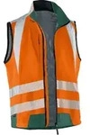 K&uuml;bler PSA Reflectiq Weste 7207 warnorange/moosgr&uuml;n XS