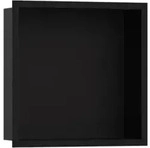 hansgrohe XtraStoris indiv. Wandnische 300x300x100mm, m Rahmen, ms, matt-sw