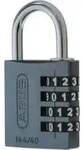 ABUS Zahlen-Vorhangschloss 144/40 Lock-Tag Aluminium, titanium