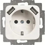 Busch-Jaeger SCHUKO-2x USB Steckdose 20 EUCB2USB-214