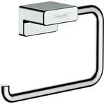 hansgrohe Papierrollenhalter AddStoris ohne Deckel, chrom, Wandmontage, Metall