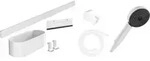 hansgrohe Handbrause Set WallStoris 105 3jet Eco, o TH, m BrSt, Ac-Se, m.-we