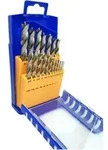 Holzspiralbohrersatz 012K 25-tlg.D.1-13mm 0,5mm steig.CV-Stahl FISCH-TOOLS