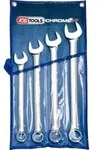 KS Tools CHROMEplus Ringmaulschl&uuml;ssel-Satz, abgewinkelt, 4-teilig