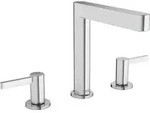 hansgrohe 3-Loch-Waschtischarmatur 160 Finoris mit Push-Open-Ablaufgarnitur, chrom