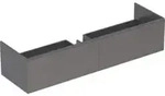 Geberit Waschtischunterschrank Xeno2 159,5x35x47,3cm, m 2 L, Mel. Holz/grau