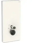 Geberit Wand-WC-Modul Monolith Bauh. 101cm, Fr. Gl. sand-grau, S. Alu