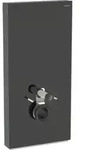 Geberit Wand-WC-Modul Monolith Bauh. 101cm, Fr. Gl. sw, S. Alu SW-chrom