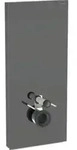 Geberit Wand-WC-Modul Monolith BH 114cm, Fr. Gl. la., S. Alu SW-chrom