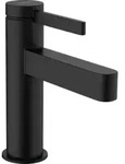 hansgrohe Waschtisch-Einhebelmischer 100 Finoris m Push-Open-Ablaufgarnitur, schwarz