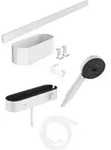hansgrohe Handbrause Set WallStoris 105 3jet Eco, m THM, BrSt, Access-Set, m.-we
