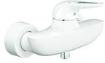 Grohe Brause-Einhebelmischer Eurostyle m wh., Wandmont., off. Metall-Hebelgriff