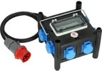 Kompakter Gummi-Stromverteiler BSV 3 FI/16-7 IP44 2m H07RN-F5G2.5