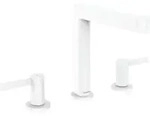 hansgrohe 3-Loch-Waschtischarmatur 160 Finoris mit Push-Open-Ablaufgarnitur,
