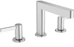hansgrohe 3-Loch-Waschtischarmatur 110 Finoris mit Push-Open-Ablaufgarnitur, chrom
