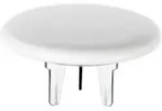 Keuco Ventilabdeckung Keramik, d= 80mm, f&uuml;r Schaftventil, wei&szlig;