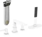 hansgrohe Fertigmontageset Finoris 4-L-BW-Rand-Arm., mit sBox, mattwei&szlig;