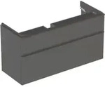 Geberit Waschtischunterschrank Smyle Square 118,4x61,7x47cm, lava matt, 2 Schubladen