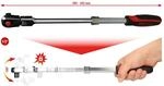 KS Tools 1/2" SlimPOWER Teleskop-Gelenk-Umschaltknarre, 72 Zahn