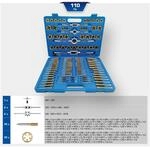 Brilliant Tools TiN Gewindeschneidwerkzeug-Satz, 110-tlg