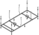 Hoesch Spezial-Untergestell Rechteck, 170x90cm, f&uuml;r Badewanne