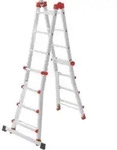 Hailo M80, Aluminium-Multifunktionsleiter, 4x4 Sprossen