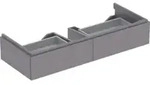 Geberit Waschtischunterschrank Xeno2 117,4x22x46,2cm, m 2 L, strukt./sch.-gr