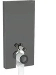 Geberit Stand-WC-Modul Monolith BH 101cm, Fr. Gl. la., S. Alu SW-chrom
