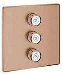 Grohe Fertigset Grohtherm Smartcontrol w suns geb., eck, 3-fach Unterputzventil