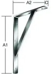 Vormann Stegkonsole L.500mm H.330mm B.30mm S.4mm verz.Trgf.200kg