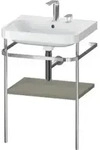 Duravit M&ouml;belwaschtisch-Kombi Happy D.2 Plus 57,5x49cm, 2 HL, st-g s-matt, m Konsole