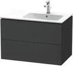 Duravit Waschtischunterschrank L-Cube 82x48,1x55cm, 2 SBK, Beck. re, graph ma