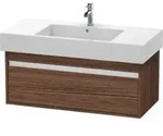 Duravit Waschtischunterschrank Ketho 100x45,5cm, Nussb dkl., 1 Ausz., wandh&auml;ngend