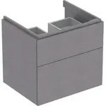Geberit Waschtischunterschrank Xeno2 58x53x46,2cm, strukt./sch.-gr, m 2 Laden