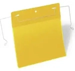 DURABLE Drahtb&uuml;geltaschen A5 quer 50 St. gelb 175204