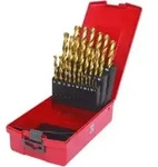 KS Tools HSS TiN Spiralbohrer-Satz, Kunststoffkassette 25-teilig 1-13mm