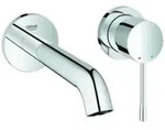 Grohe Fertigmontageset Essence UP-2-L-Waschtischmischer, Ausl. 18,3cm, chrom