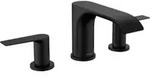 hansgrohe 3-Loch-Waschtischarmatur 90 Vivenis m Zugst.Abl.Gar., schwarz matt