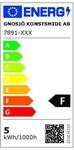 Gnosj&ouml; Konstsmide AL LED-Wandleuchte Chieri 2x2 anthrazit 7891-370)