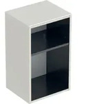 Geberit Seitenschrank Smyle Square 36x60x29,9cm, offen, sandgrau hochglanz