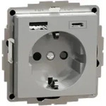 Merten Schuko Steckdose mit USB Ladeger&auml;t MEG2367-0460