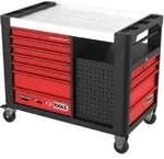 KS Tools PERFORMANCEplus P35 SCHWARZ/ROT Werkstattwagen mit 12 Schubladen