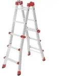 Hailo M80, Aluminium-Multifunktionsleiter, 4x3 Sprossen