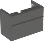Geberit Waschtischunterschrank Smyle Square 88,4x61,7x47cm, lava matt, 2 Schubladen