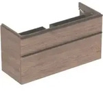 Geberit Waschtischunterschrank Smyle Square 118,4x61,7x47cm, Holz N hick., 2 Laden
