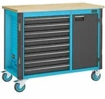 HAZET Fahrbare Werkbank 179NW-8 Schubladen, flach: 8 x 81 x 522 x 398 mm
