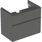 Geberit Waschtischunterschrank Smyle Square 73,4x61,7x47cm, lava matt, 2 Schubladen